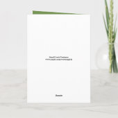 Paix sur Terre Carte de Noël Vintage (Dos)