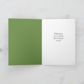 Paix sur Terre Carte de Noël Vintage (Intérieur)