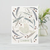 Paix sur Terre Carte de Noël White Dove (Debout devant)
