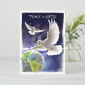 Paix sur Terre. Carte de vacances Appartement Dose (Debout devant)
