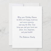 Paix sur Terre. Carte de vacances Appartement Dose (Dos)