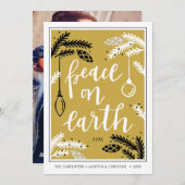 Paix sur Terre | Carte de vacances photo (Devant / Derrière)