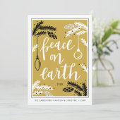 Paix sur Terre | Carte de vacances photo (Debout devant)