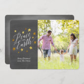 Paix sur Terre | Carte photo de Noël (Devant / Derrière)