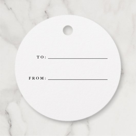 Paix sur Terre | Étiquettes cadeaux de vacances (Dos)