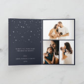 Paix sur Terre Globe Ornement Carte de vacances bl (Intérieur)