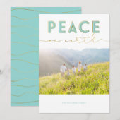 Paix sur Terre Noël Carte photo (Devant / Derrière)