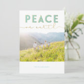 Paix sur Terre Noël Carte photo (Debout devant)