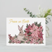 Paix sur Terre Noël Foil Photo de vacances (Debout devant)