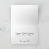 Paix sur Terre or sur carte noire de Noël (Intérieur)