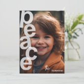 Paix sur terre, photo carte de voeux de Noël (Debout devant)