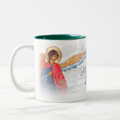 "Paix tasse sur terre" avec des anges (Gauche)