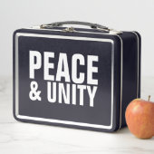 PAIX & UNITÉ Lunchbox métallique (En situation)