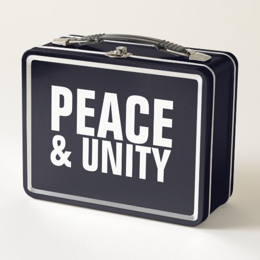 PAIX & UNITÉ Lunchbox métallique (Devant)