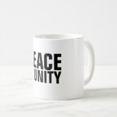 PAIX & UNITÉ Mug (Devant droit)