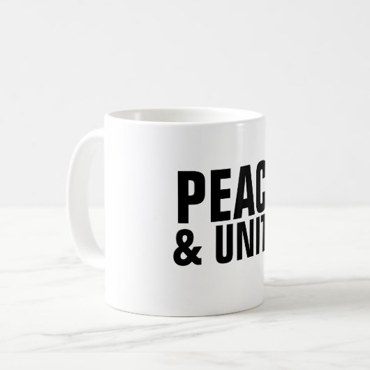 PAIX & UNITÉ Mug (Devant gauche)