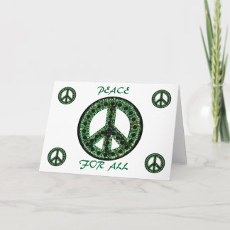 paix verte pour toute la carte de voeux