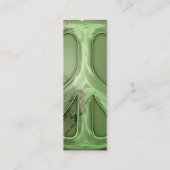 Paix verte sur la carte de profil de la terre (Dos)