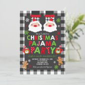Pajama de Noël Invitation de fêtes Pajamas de fête (Debout devant)