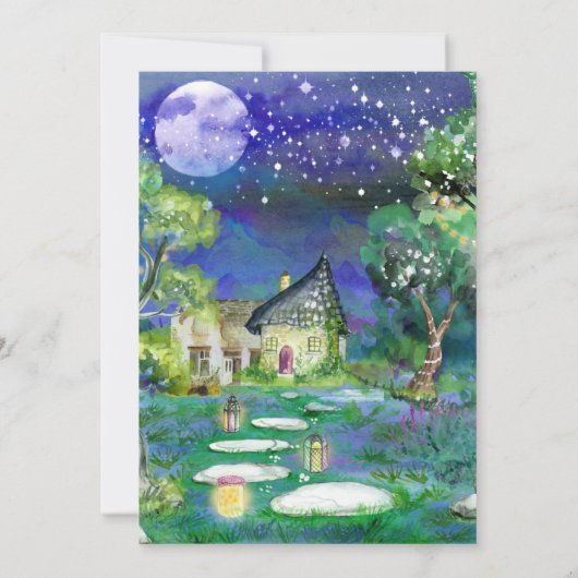 Pajama Fairy Stwood Party Anniversaire Invitation (Dos)