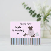 Pajama Party Anniversaire Invitations (Debout devant)