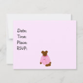 Pajama Party Anniversaire Invitations (Dos)