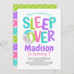 Pajama Party Birthday Kaart