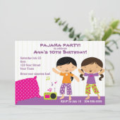 Pajama Party for Girls Kaart (Staand voorkant)