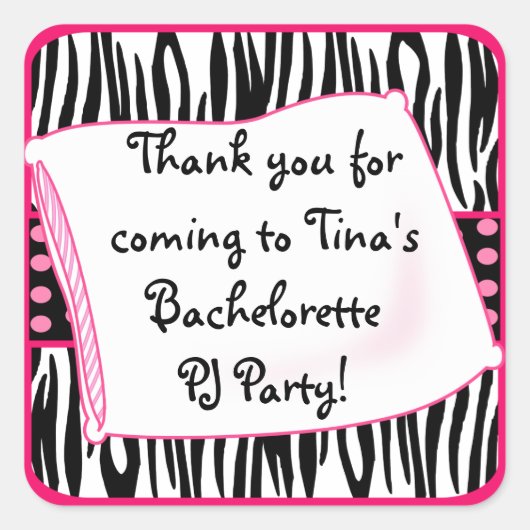 Pajama Party Pinks Sticker (Voorkant)