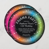 Pajama Slepover Invitations de fête d'anniversaire (Devant / Derrière)