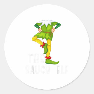Pajama The Saucy Elf Ronde Sticker