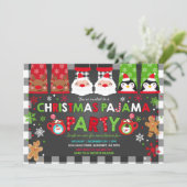 Pajamas de Noël Invitation de fête Pajamas de vaca (Debout devant)