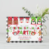 Pajamas de Noël Invitation Fête du Pajamas (Debout devant)
