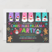 Pajamas de Noël Invitation Fête du Pajamas (Devant)