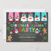Pajamas de Noël Invitation Fête du Pajamas (Devant)