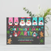 Pajamas de Noël Invitation Fête du Pajamas (Debout devant)