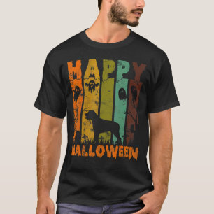 Pajamas Matching Halloween Costume Retro Rottweile T-shirt
