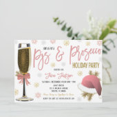 Pajamas & Procuco Invitation à la fête de Noël (Debout devant)