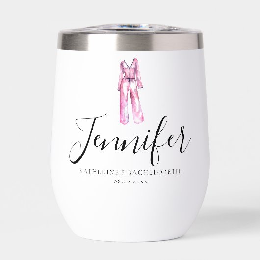 Pajamas Prosecco Chic Bachelorette Merci (Avant)