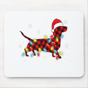 Pajamas Red Buffalo Pset Dachshund Dog Merry Chri Muismat