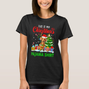Pajamas Red Buffalo Pset Dachshund Dog Merry Chri T-shirt