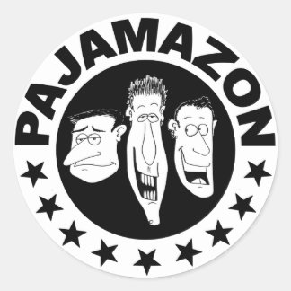 PAJAMAZON-sticker Ronde Sticker
