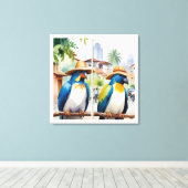 pajariando canvas afdruk (Insitu (Houten vloer))