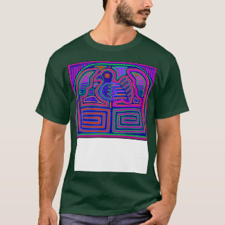 Pajaro à Maze Panama Mola Violet rose rouge TShirt