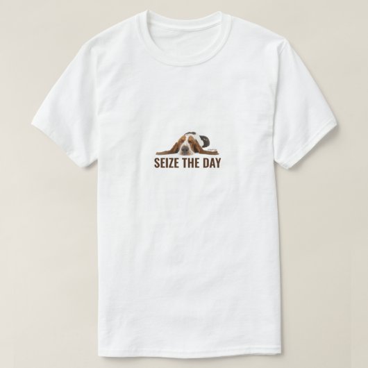 Pak de dag (licht) - een MisterP Shirt (Design voorkant)