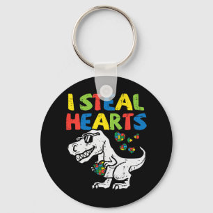 Pak deze schattige I Steal Hearts Trex Dinosaur T- Sleutelhanger