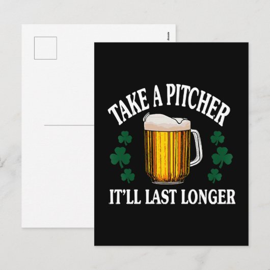 Pak een kan, het zal langer duren feestdagenkaart (Voorkant / Achterkant)