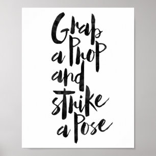 Pak een prop en streep een dosis poster