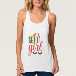 Pak het, meid! Vrouw empowerment Tanktop