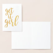 Pak het meisje folie kaarten (Display)